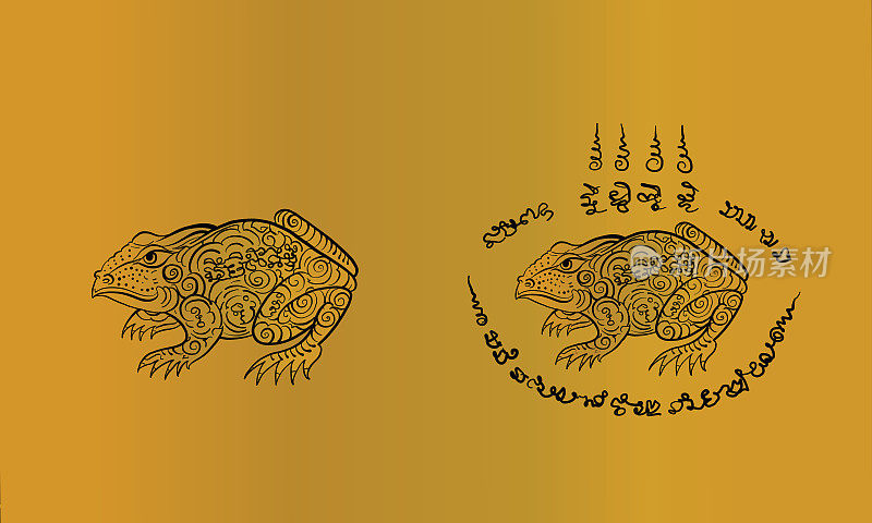 fog in Thai tradition style,Thai tattoo, vector